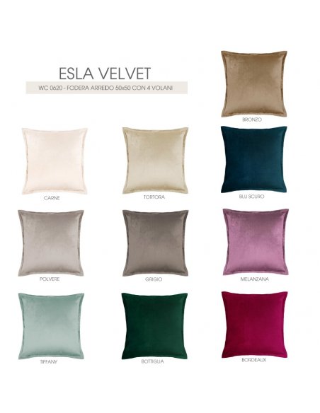 Esla Velvet Federa cuscino velluto 50x50