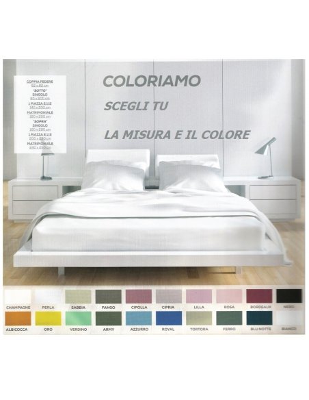 Lenzuolo di sopra cotone Tinta unita