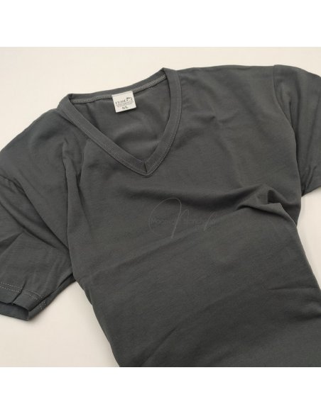 Avorio T-shirt Girocollo cotone bielastico