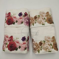 Rose asciugamani 1+1 spugna digitale