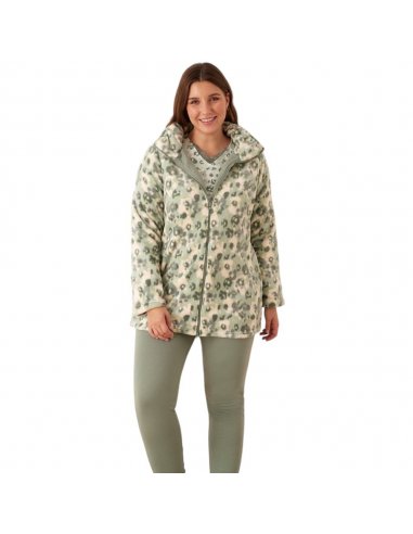 Pigiama donna interlock di cotone con giacca