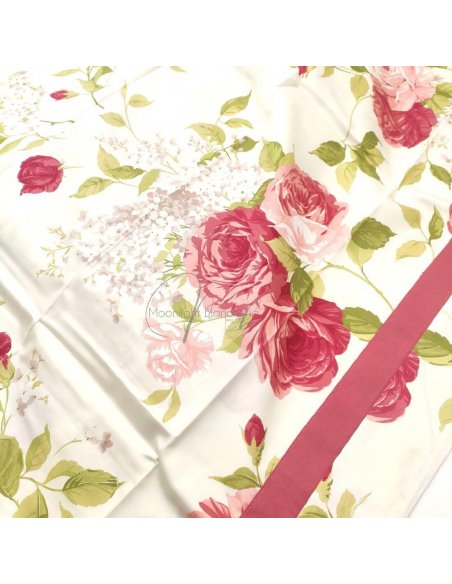 La vie en rose completo letto raso di cotone stampa digitale