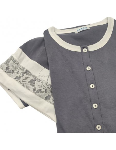Camicia da notte serafino interlock di cotone