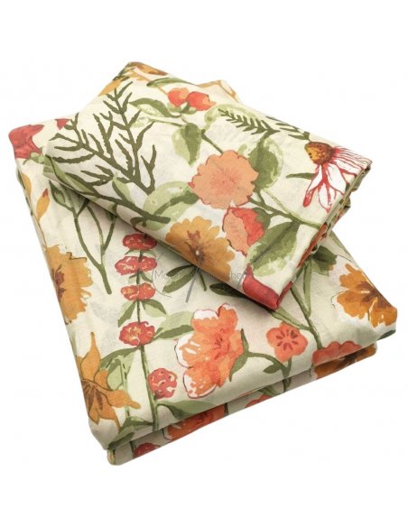 Fiore parure copripiumino cotone matrimoniale TESS HOME COLLECTION Copripiumini
