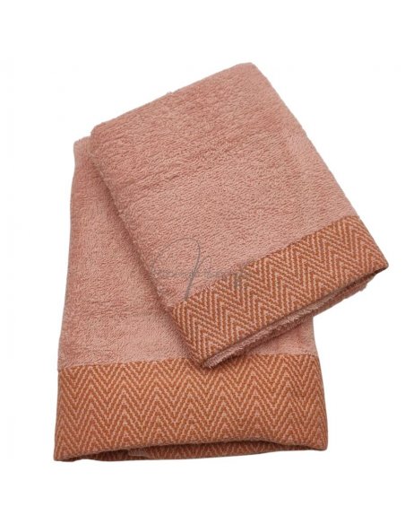 Spigato asciugamani spugna 1+1 bordo jacquard