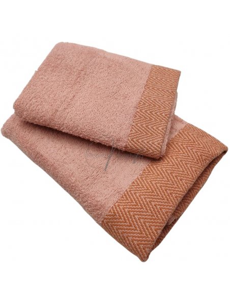 Spigato asciugamani spugna 1+1 bordo jacquard