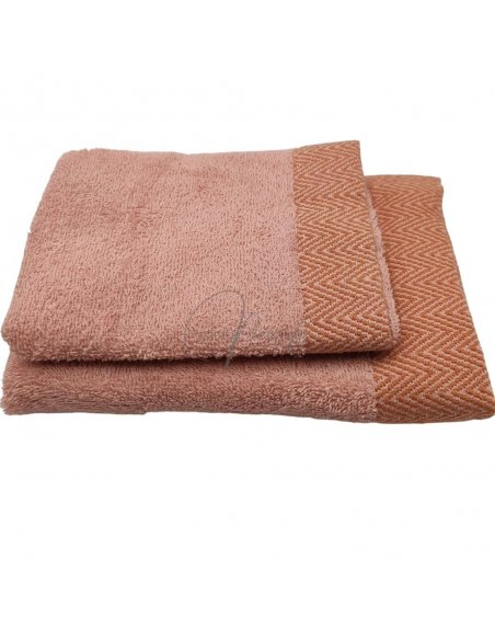 Spigato asciugamani spugna 1+1 bordo jacquard
