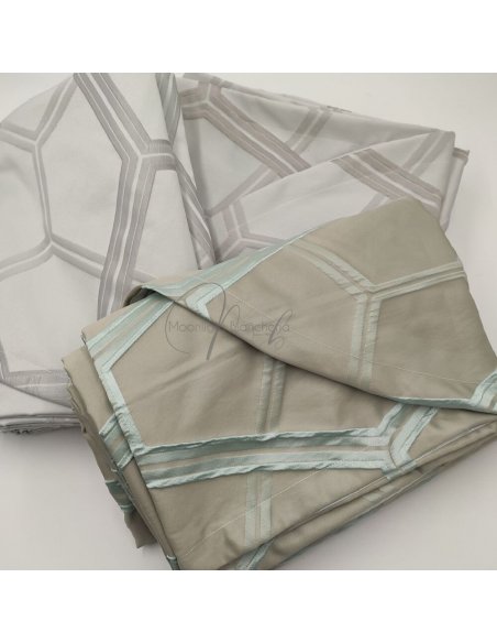 Ester copriletto matrimoniale jacquard acqua
