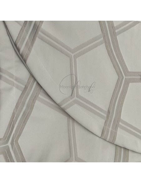 Ester copriletto matrimoniale jacquard tortora