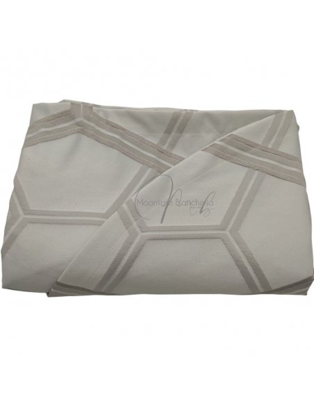 Ester copriletto matrimoniale jacquard tortora