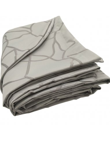Pavè copriletto matrimoniale jacquard grigio