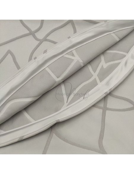 Pavè copriletto matrimoniale jacquard grigio