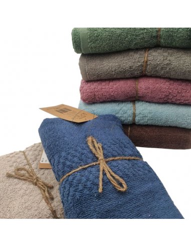 1+1 asciugamani spugna jacquard