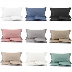 Berna completo letto percalle con orlo a giorno AMBROSIANA Lenzuola