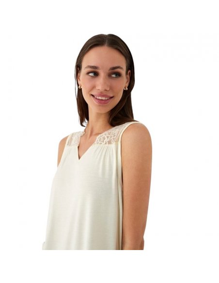 Pigiama corto spalla larga in cotone modal PROMISE Pigiami Estivi Donna