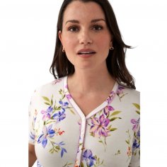 Camicia serafino mezza manica in cotone modal
