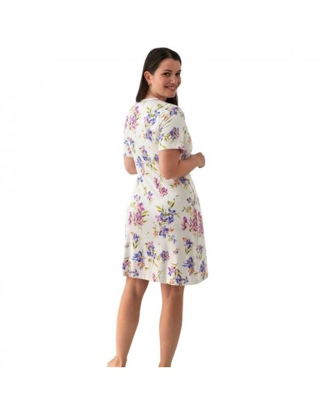 Camicia serafino mezza manica in cotone modal