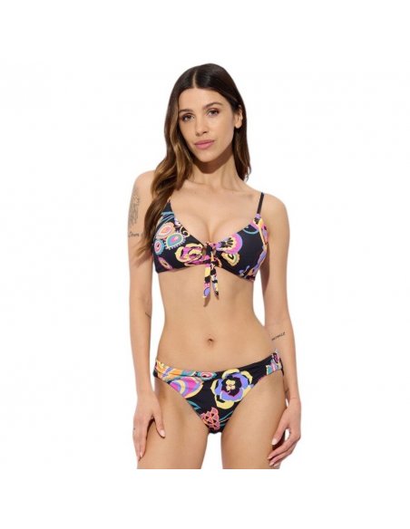 Miro bikini vela con pareo-foulard chiffon