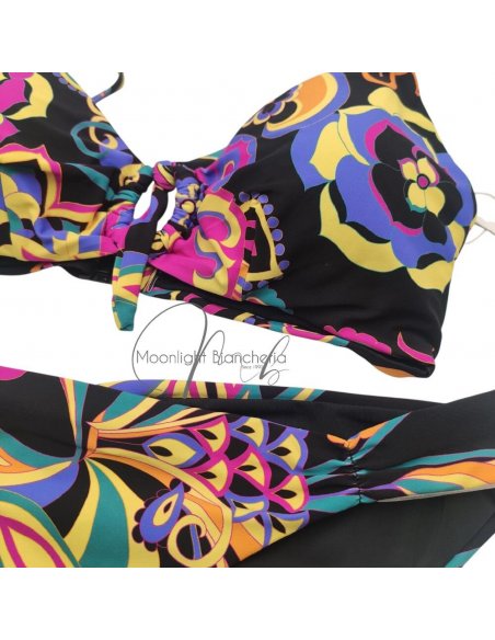 Miro bikini vela con pareo-foulard chiffon