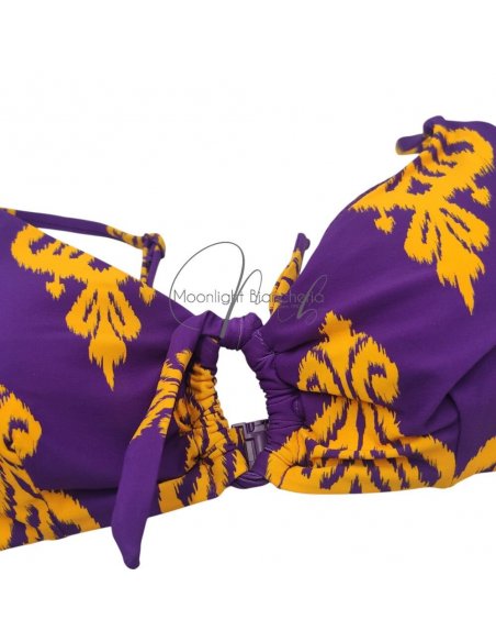 Narjesi bikini vela con pareo-foulard chiffon