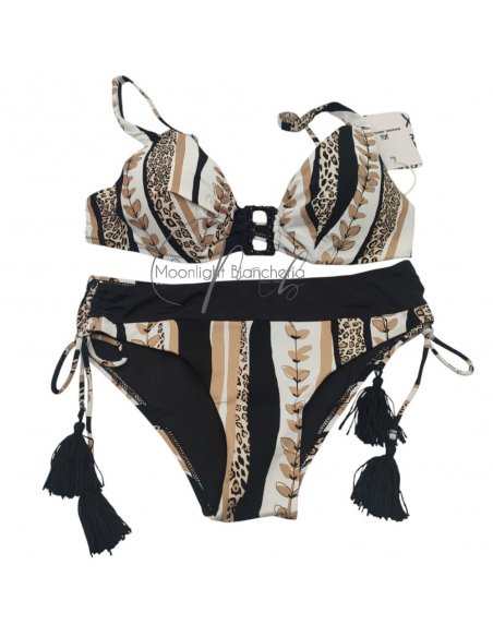 Sensai bikini ferretto C + pareo-foulard chiffon