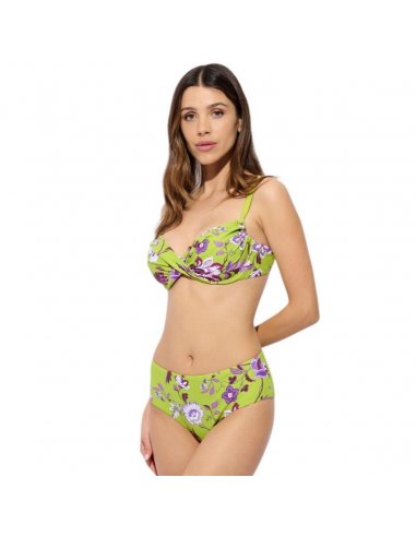 Evody bikini ferretto C + pareo-foulard chiffon