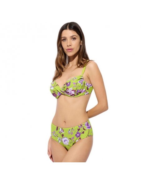 Evody bikini ferretto C + pareo-foulard chiffon