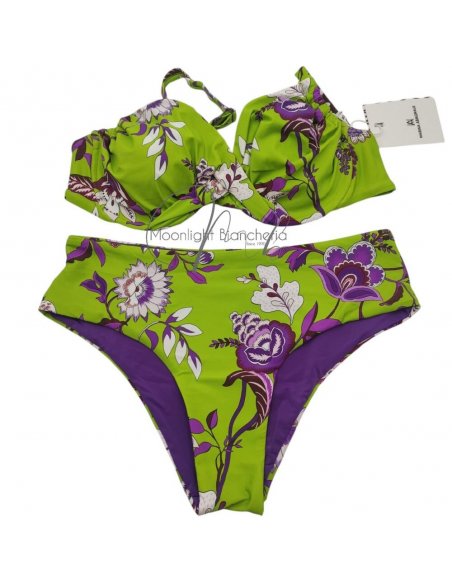Evody bikini ferretto C + pareo-foulard chiffon