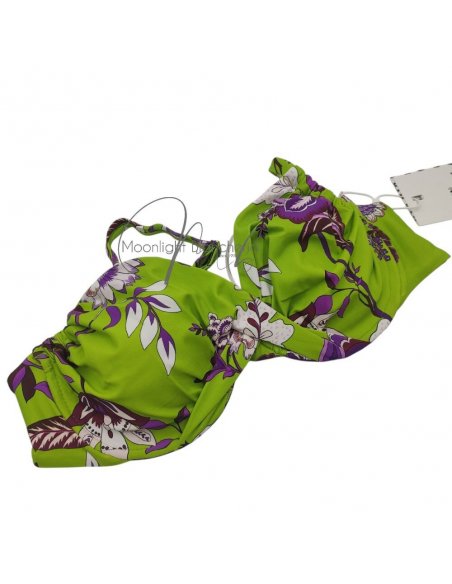 Evody bikini ferretto C + pareo-foulard chiffon