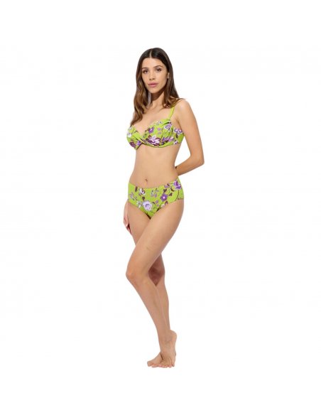 Evody bikini ferretto C + pareo-foulard chiffon