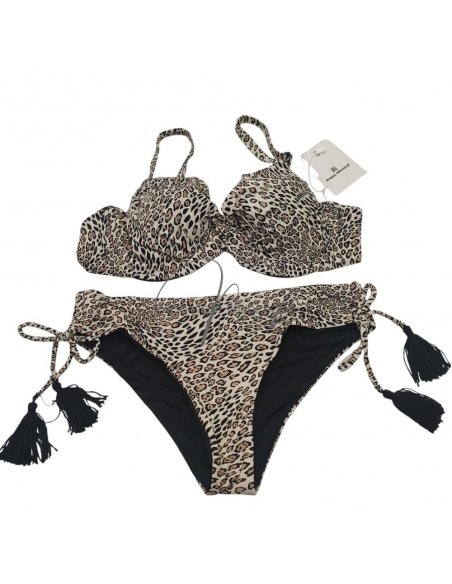 Kajal bikini ferretto C + pareo-foulard chiffon