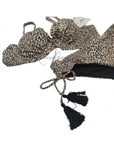 Kajal bikini ferretto C + pareo-foulard chiffon