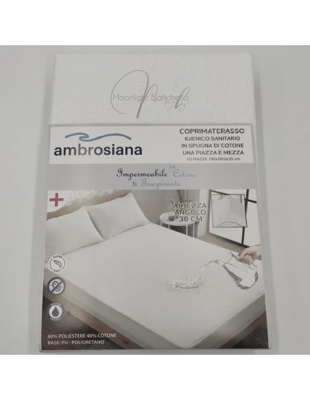 Stella coprimaterasso igienico sanitario in spugna 1P.½