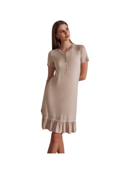 Camicia da notte serafino mezza manica in viscosa