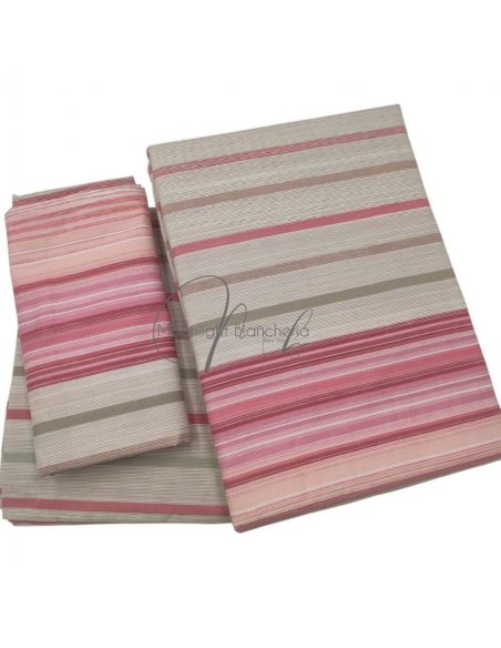 Completo lenzuola cotone matrimoniale AMBROSIANA Lenzuola