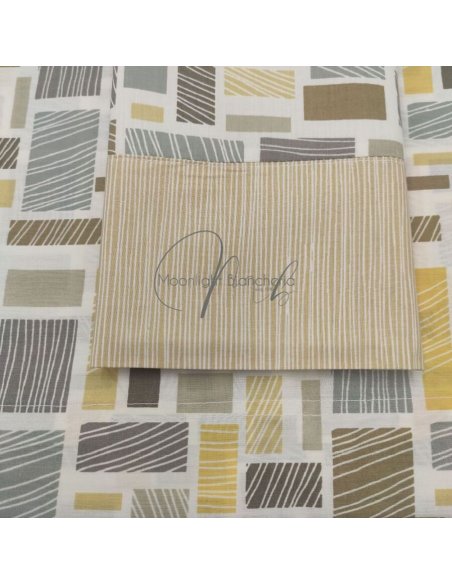Claire completo letto cotone percalle stampa digitale