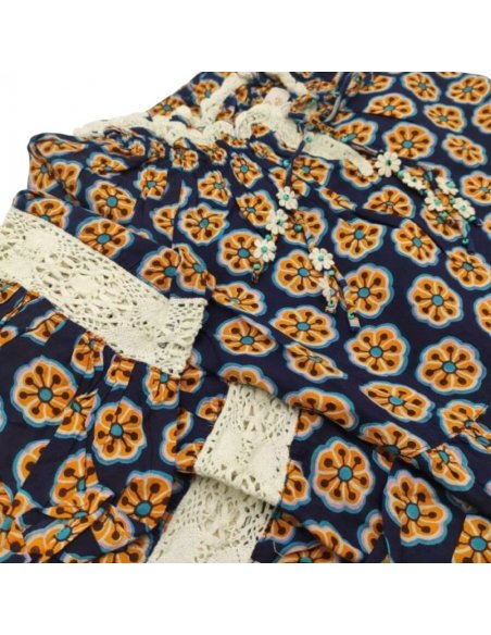 Zoe caftano modal con passamaneria e ricamo PANAJI Copricostumi