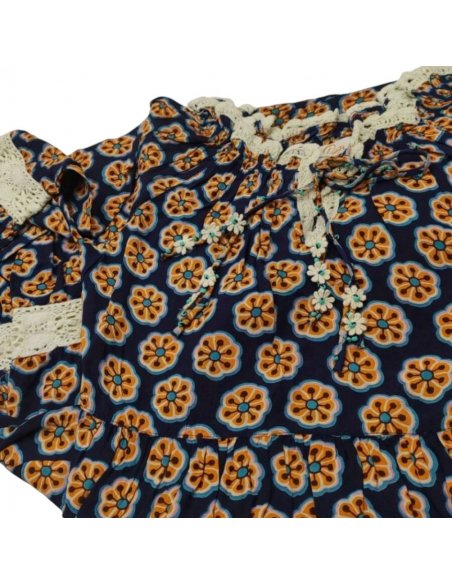 Zoe caftano modal con passamaneria e ricamo PANAJI Copricostumi