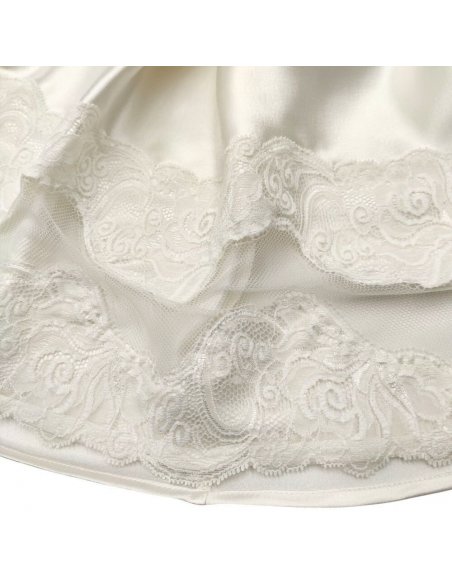Parigina raso e pizzo jacquard