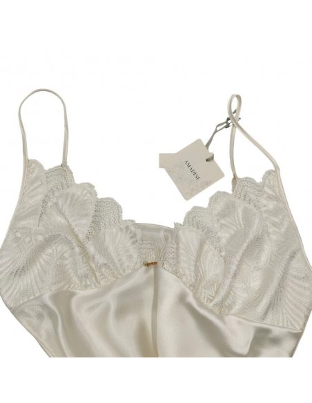 Parigina raso e pizzo jacquard