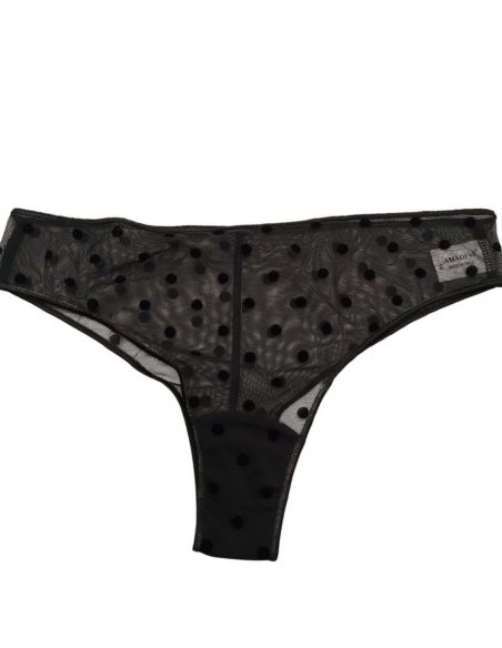 Baby doll voile e pizzo con brasiliana