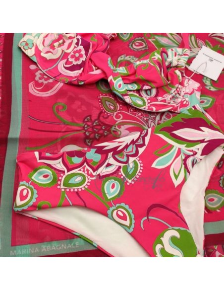 Miro bikini ferretto C + pareo-foulard chiffon