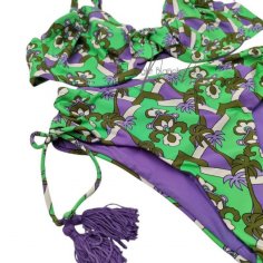 St.Tropez bikini ferretto D + pareo-foulard chiffon