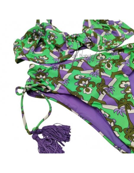 St.Tropez bikini ferretto D + pareo-foulard chiffon
