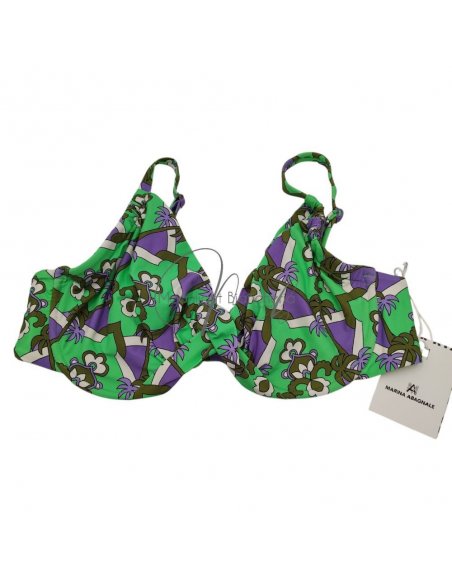St.Tropez bikini ferretto D + pareo-foulard chiffon