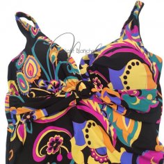 Miro intero coppe nero + foulard georgette MARINA ABAGNALE Costume Donna
