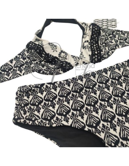 Narjesi bikini ferretto C + pareo-foulard chiffon