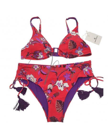 Evody bikini ferretto C + pareo-foulard chiffon