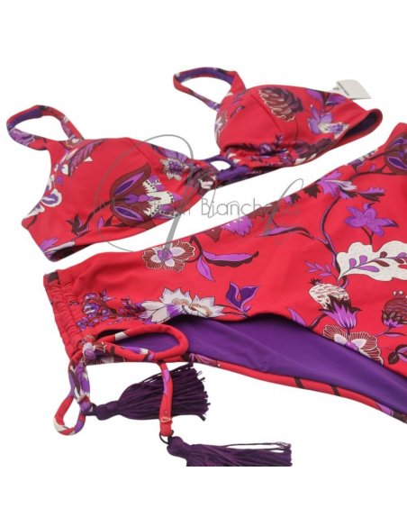 Evody bikini ferretto C + pareo-foulard chiffon