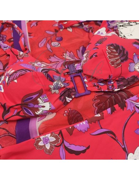 Evody bikini ferretto C + pareo-foulard chiffon